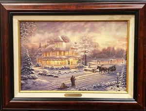 Thomas Kinkade (USA), Hand-Enhanced Victorian Christmas Sunset LTD 3/95, COA, SN - Picture 1 of 20