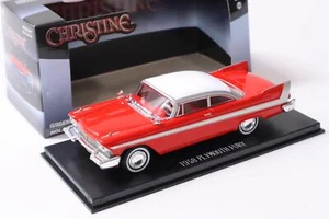 1:43 Greenlight 1958 Plymouth Fury CHRISTINE techo rojo/blanco - Imagen 1 de 3