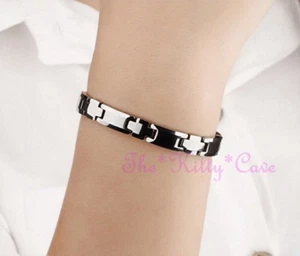 Magnetisch Wolfram Arthritis CTS RSI Schmerzen Linderung, Rhodium Kreuz Armband - Bild 1 von 12