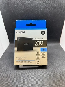 Crucial X10 Pro 4TB USB-A Portable External SSD (CT4000X10PROSSD9) - Afbeelding 1 van 2