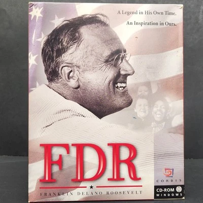 vintage pc software : FDR Franklin Delano Roosevelt CD ROM for Win 95 NEW - Image 1 of 4