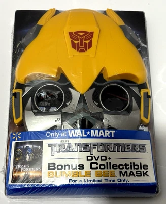 Transformers DVD w/ Bonus Collectible Mask Wal-Mart Exclusive 2007 SEALED HTF Foto 1 de 2