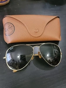 SELTEN VTG XL 60er 62 mm B&L RAY-BAN HERGESTELLT IN DEN USA GRÜNE GLÄSER PILOTEN SONNENBRILLE - Bild 1 von 16