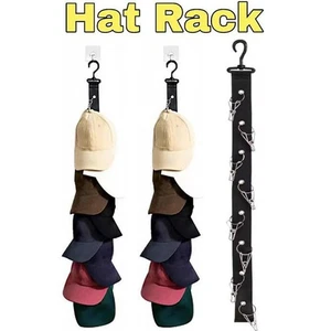 8-Clip Wall Storage Hat Hanging Tool Underwear Drying Rack Bedroom Wardrobe Rack - Picture 1 of 12