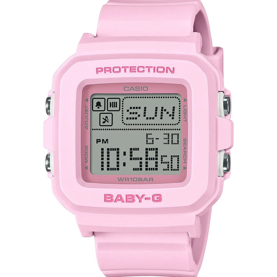 Casio BGD-10-4 Baby-G Pink Digital Watch Shock Resistant 100M Women’s Sports