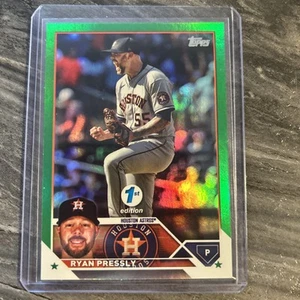 2023 Topps Series 1 1st Edition Ryan Pressly Green Foil #228 Houston Astros /150 - Picture 1 of 2