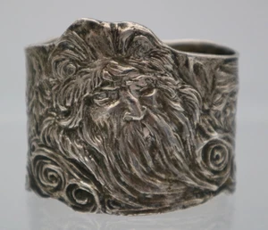 Antiker ATEMBERAUBENDER russischer verzierter Serviettenring Silber gepunzt Pjotr Abrosimow - Bild 1 von 14