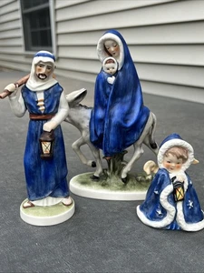 Goebel W. Germany Robson "Flucht nach Ägypten" Maria mit Jesus Josef Engel LESEN - Bild 1 von 24