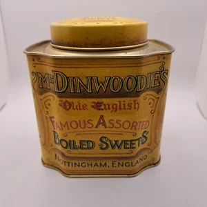 Vintage Mr. Dinwoodies Olde English Boiled Sweets Tin Bristows Devon Collectible - Bild 1 von 6