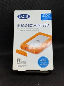 NEUF - Disque dur externe LaCie Rugged Mini 500 Go (STMF500400) - Orange - Photo 1/2