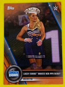 Lacey Evans WWE Topps Womens Division 2020 Orange Parallel /50 Wrestling Card - Picture 1 of 1