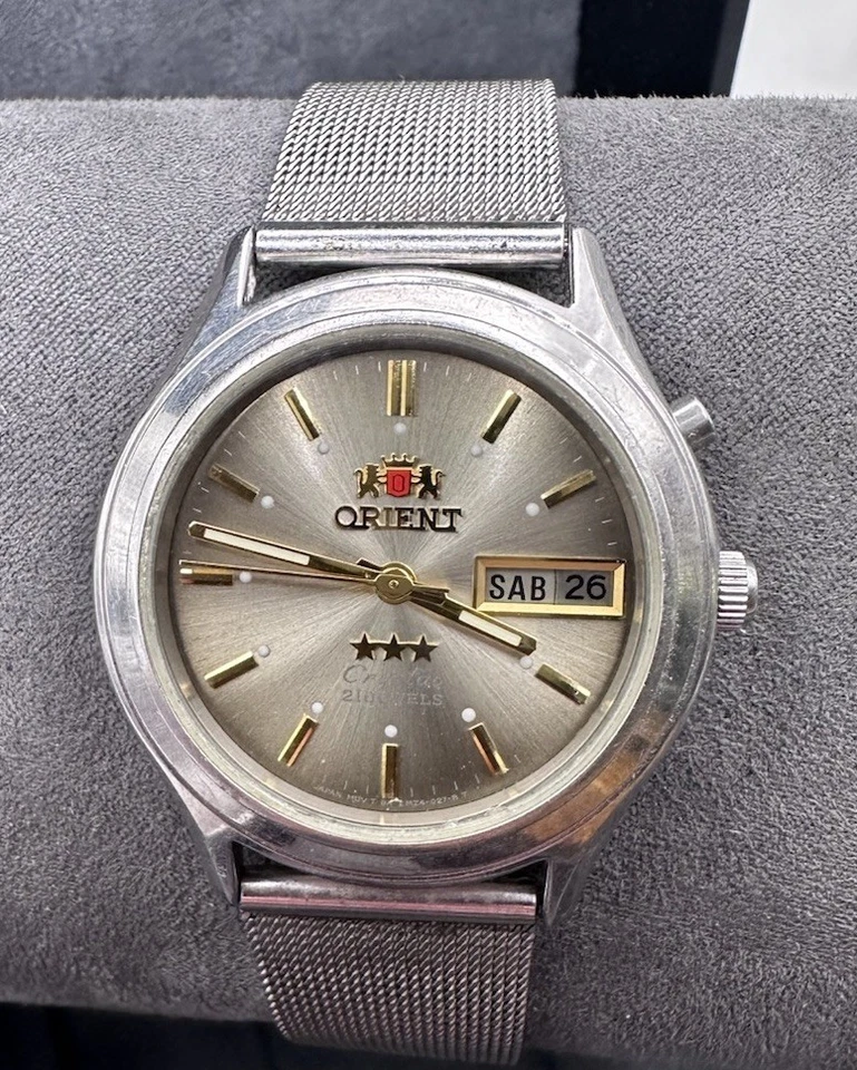 Reloj Automático Vintage Orient 3 Estrellas Cristal 21 Joyas Japón Foto 1 de 4
