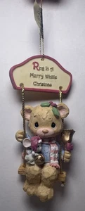 Orsacchiotto Precious Moments Enesco Buon e Dolce Piccolo Decorazione Natalizia 1999 - Foto 1 di 3