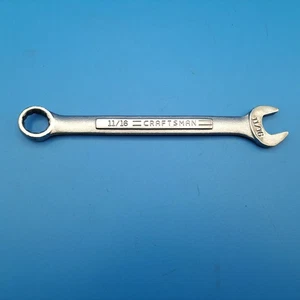 Vintage Craftsman 11/16" Kombination Schraubenschlüssel, Nr. 44698, MFR-Code -VV- Made in USA - Bild 1 von 8