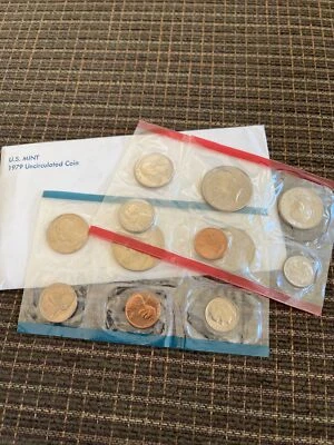 1979 US Mint Set Uncirculated 12 Coin Set Philadelphia & Denver P & D - Image 1 of 4