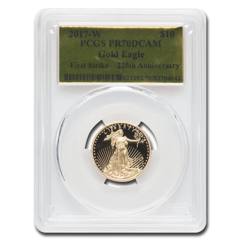 2017-W 1/4 oz Pf American Gold Eagle PR-70 PCGS (FS, Gold Label) - SKU#262366 Cover