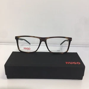 NIB Hugo 1088 By Hugo Boss BU0 Matte Brown Plastic Eyeglasses 57mm - Picture 1 of 6