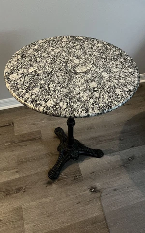 Vintage Pier 1 Round Granite Table Cover
