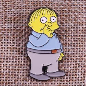 The Simpsons Ralph Wiggum Picking Nose 1.4" Enamel Pin Badge @ US SELLER @ NEW - Picture 1 of 3