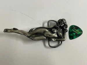 Vintage 1979 Captain Hawks Sky Patrol & Novelty Co Nude Woman Belt Buckle - Picture 1 of 2