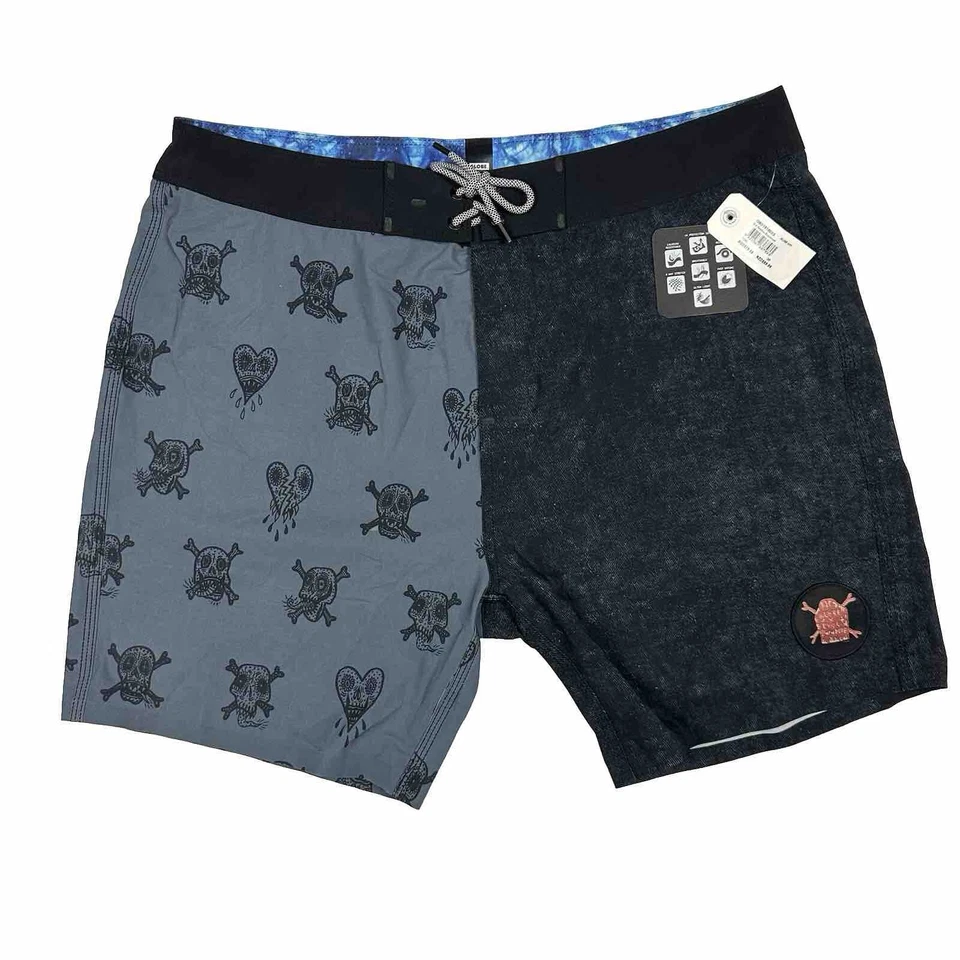 Globe Nuevo con Etiquetas Evil Paradise Boardshort Talla 36 Gris Ropa de Surf Pantalones Cortos de Natación Elastizados Foto 1 de 4