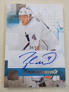 2010-11 UD THE CUP ENSHRINEMENTS TAYLOR HALL AUTOGRAPH RC 24/50 HARD SIGNED AUTO