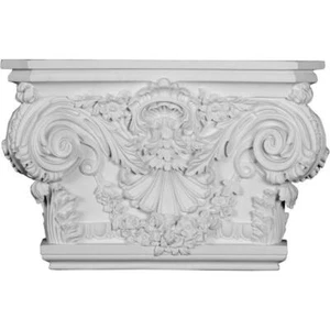 Ekena Millwork Rose Capital Corbel 5.5" x 20-7/8" x 13.5" Primed Polyurethane - Picture 1 of 12