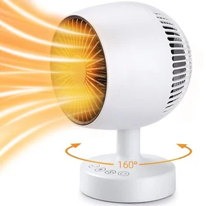 Space Heater,Small Space Heater,1200W Desk Heater for Office,160° Lateral A - Picture 1 of 7