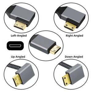 Chenyang 4K Type-C MINI HDMI 1.4 Male to HDMI Female Extension Cable - Foto 1 di 16