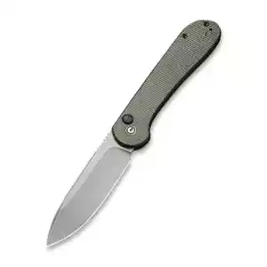 Civivi Knife Elementum Button Lock 14C28N Blade Green Micarta Handle C2103C - Picture 1 of 5