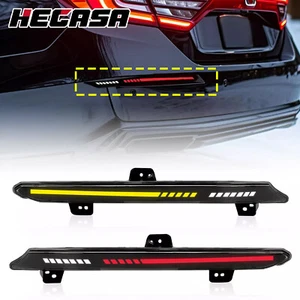 LED Reflector Tail Light Rear Bumper Light Smoke For Honda Accord 2018-2022 2019 - Picture 1 of 17