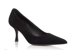 Bomba de Gamuza FERRAGAMO Elydea 70 ~ Negra ~ Mujer Talla 8.5C ¡NUEVA Y EN CAJA! - Imagen 1 de 5