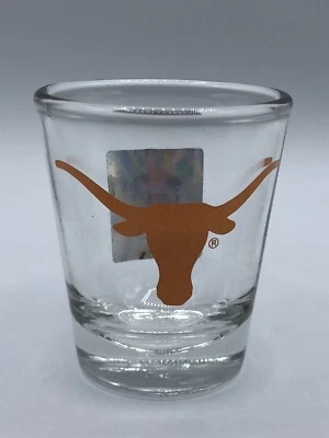 VTG 1995 Texas Longhorns Shot Glass Officially Licensed NCAA w/Tag, Libbey Glass - Image 1 of 4