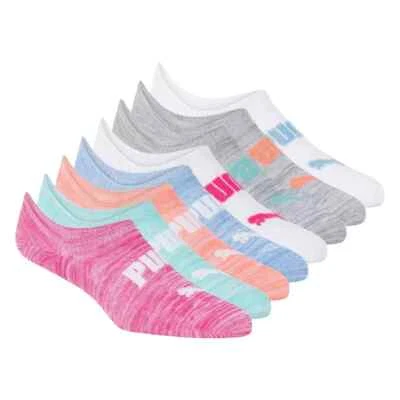 Calcetines deportivos PUMA No Show para mujer, talla de zapato 5-9,5, 8 pares Foto 1 de 4
