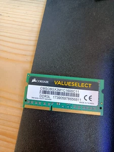 Corsair VALUE SELECT SODIMM 8GB RAM - 1 x 8GB DDR3L 1600MHz C11 1.35V - Picture 1 of 1