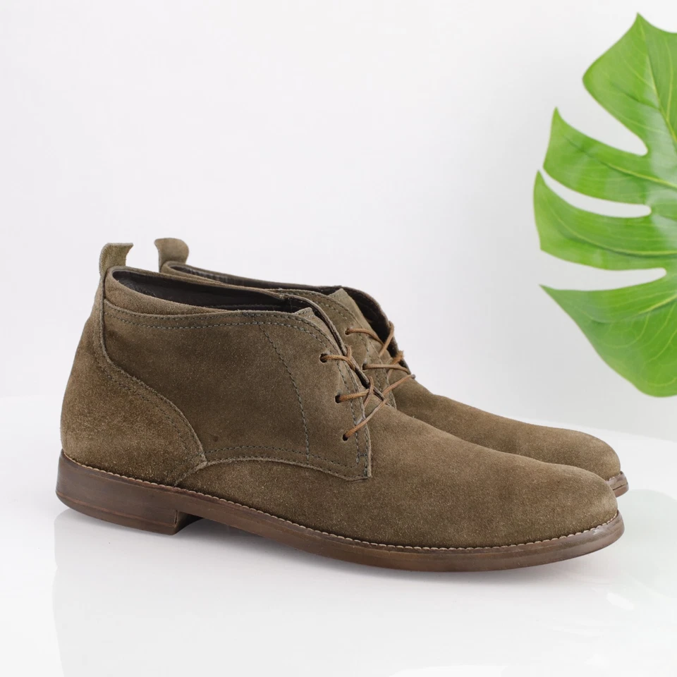 Cole Haan Mens Charles Boot Size 13 M Olive Suede Lace Up Chukka - Image 1 of 4