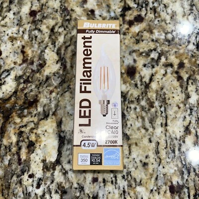 led filament 4.5w 2700 K Clear CA10 - Image 1 of 3