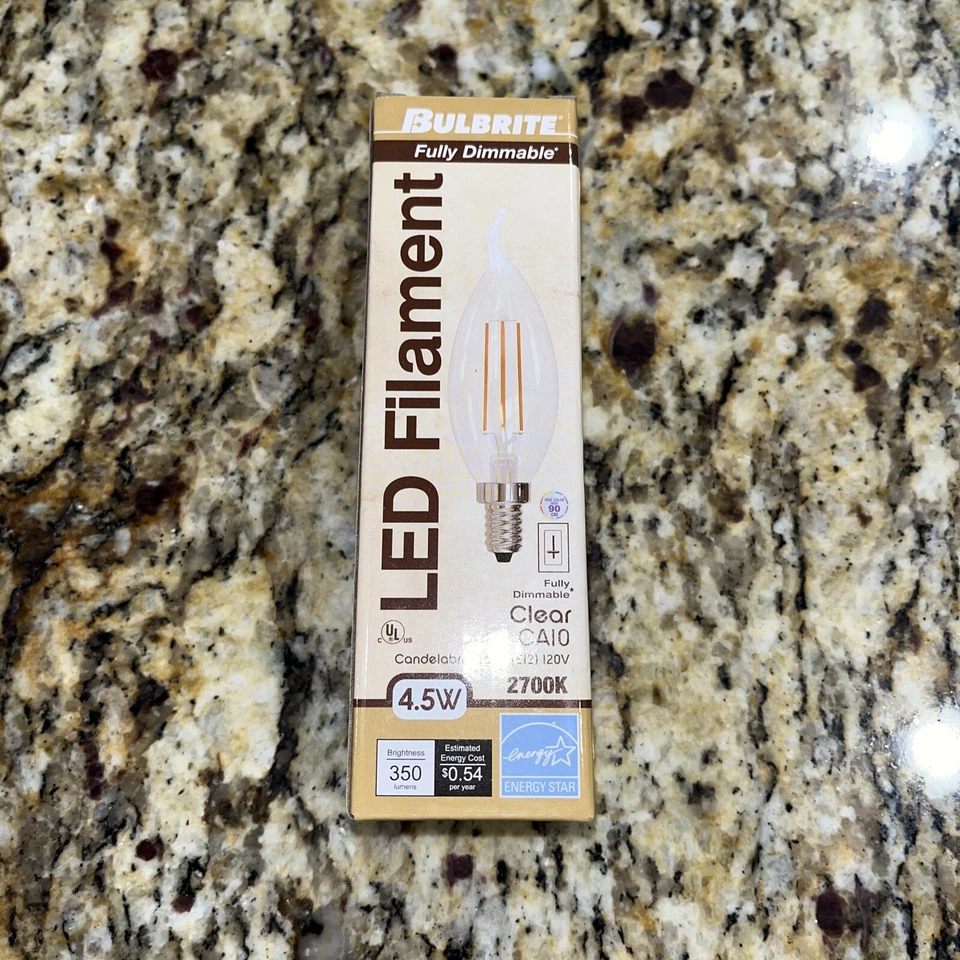 led filament 4.5w 2700 K Clear CA10 - Image 1 of 3