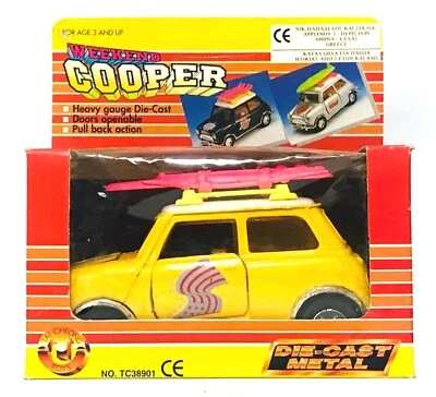 VINTAGE TAI CHEONG TOYS WEEKEND MINI COOPER 1:32 DIE-CAST METAL NEW IN BOX RARE - Image 1 of 4
