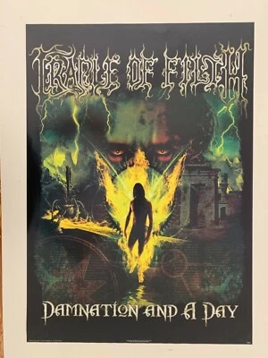 CRADLE OF FILTH,DAMNATION AND A DAY, RARE AUTHENTIC 2003 POSTER, LAST ONE!! - Image 1 of 4