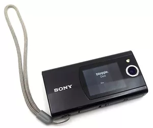 Sony Bloggie Duo 5.1MP HD Snap Camcorder 4GB Dual Screen MHS-FS2 Black - Tested - Picture 1 of 16