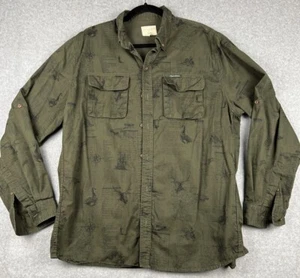 Field & Stream Green Fishing Shirt Men’s XL Long Sleeve Cotton Button‑Down - Picture 1 of 19