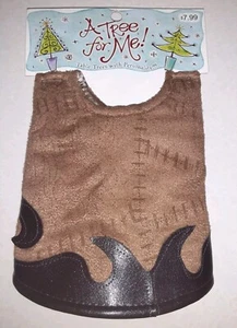 Ein Baum für mich! Baumrock 12" Westernstiefel Optik braun Klettverschluss NEU - Bild 1 von 6