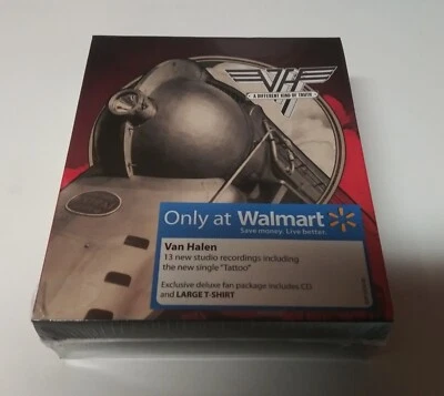 VAN HALEN A DIFFERENT KIND OF TRUTH RARE FACTORY SEALED CD LARGE T-SHIRT BOX SET - Image 1 of 3