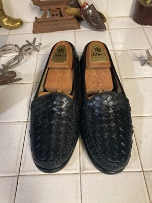 COLE HAAN VINTAGE PALM BEACH STYLE LEATHER WEAVE CASUAL DRIVING SHOES 8.5 M - Image 1 of 4