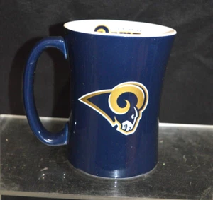 Tasse à café en céramique NFL St. Louis Rams 14 oz logo bleu équipe fierté 2016 - Photo 1/6