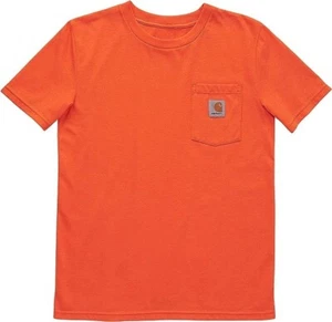 Carhartt Boys Short Sleeve Pocket T Shirt Orange Size XL 18/20 New - Picture 1 of 1