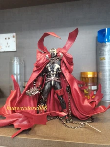Custom Set Wired Long cape + 2 Metal Chains For Mcfarlane Spawn 7" Figure - Picture 1 of 6