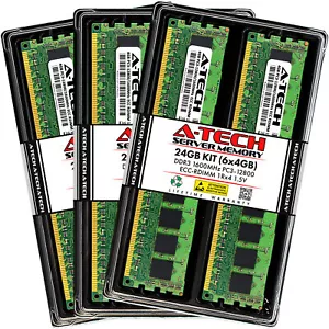 24GB 6x 4GB PC3-12800R RDIMM Dell PowerEdge R520 R720 R820 R920 T620 Memory RAM - Picture 1 of 3