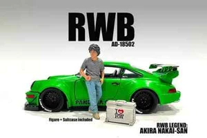 RWB Legend Akira Nakai-San Figure 2 American Diorama 18502 Showcasts 1:18 3.75" - Picture 1 of 2